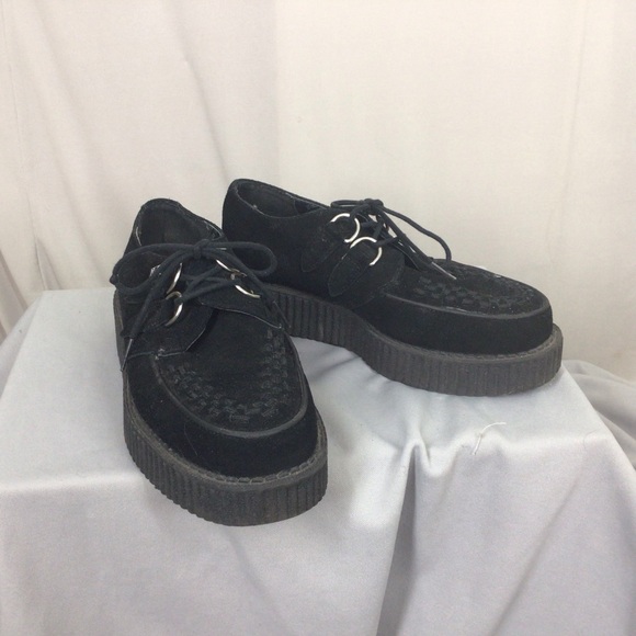 TUK Shoes - Suede black Creepers T.U.K.
